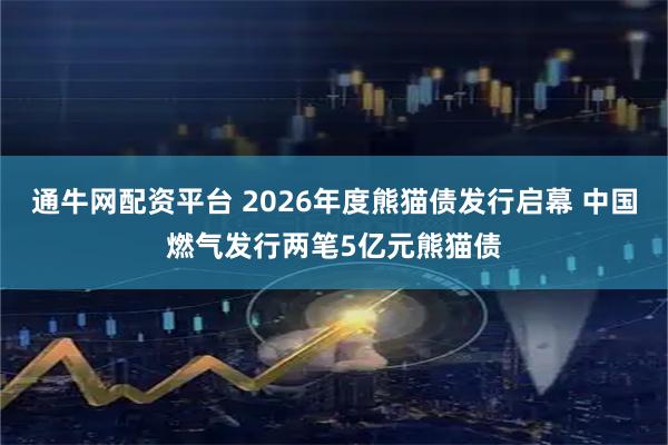 通牛网配资平台 2026年度熊猫债发行启幕 中国燃气发行两笔5亿元熊猫债